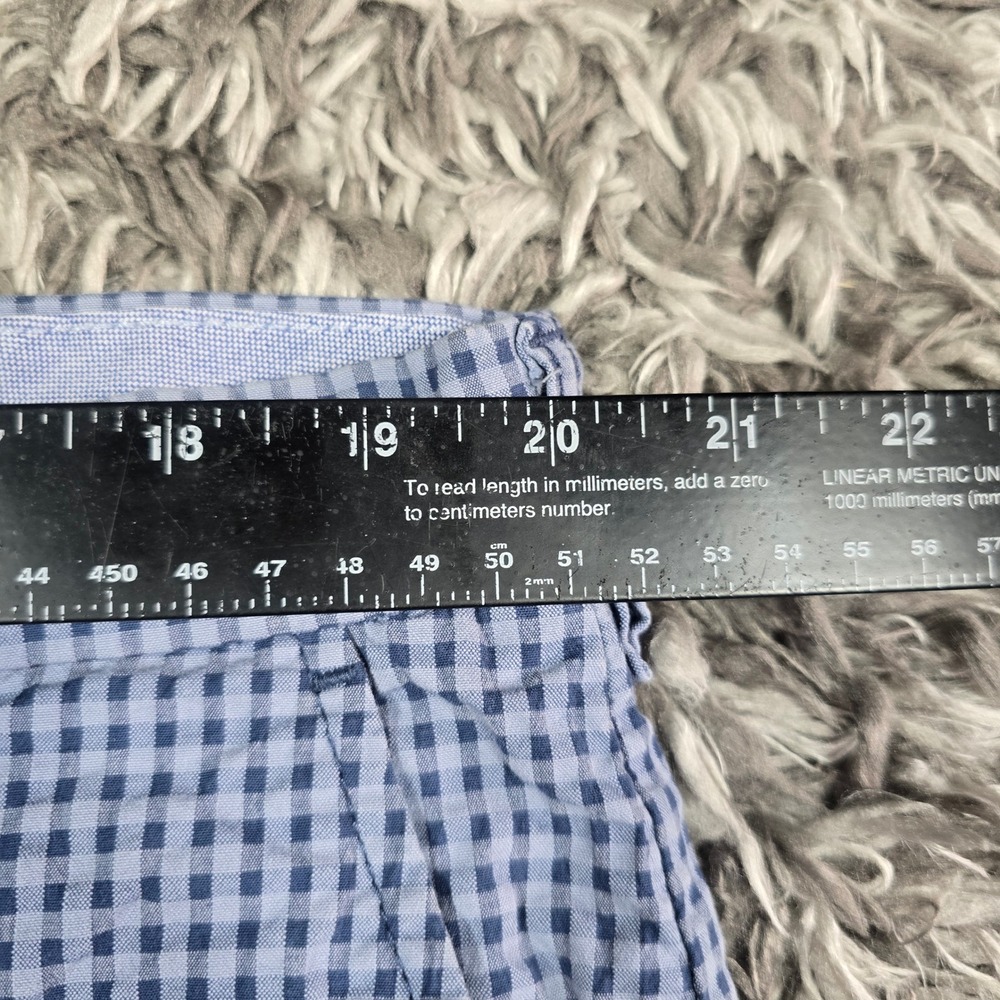 Tommy Hilfiger Mens Blue Gingham Check Chino Shorts Size 40 78J4911-410 Stretch - Picture 7 of 9